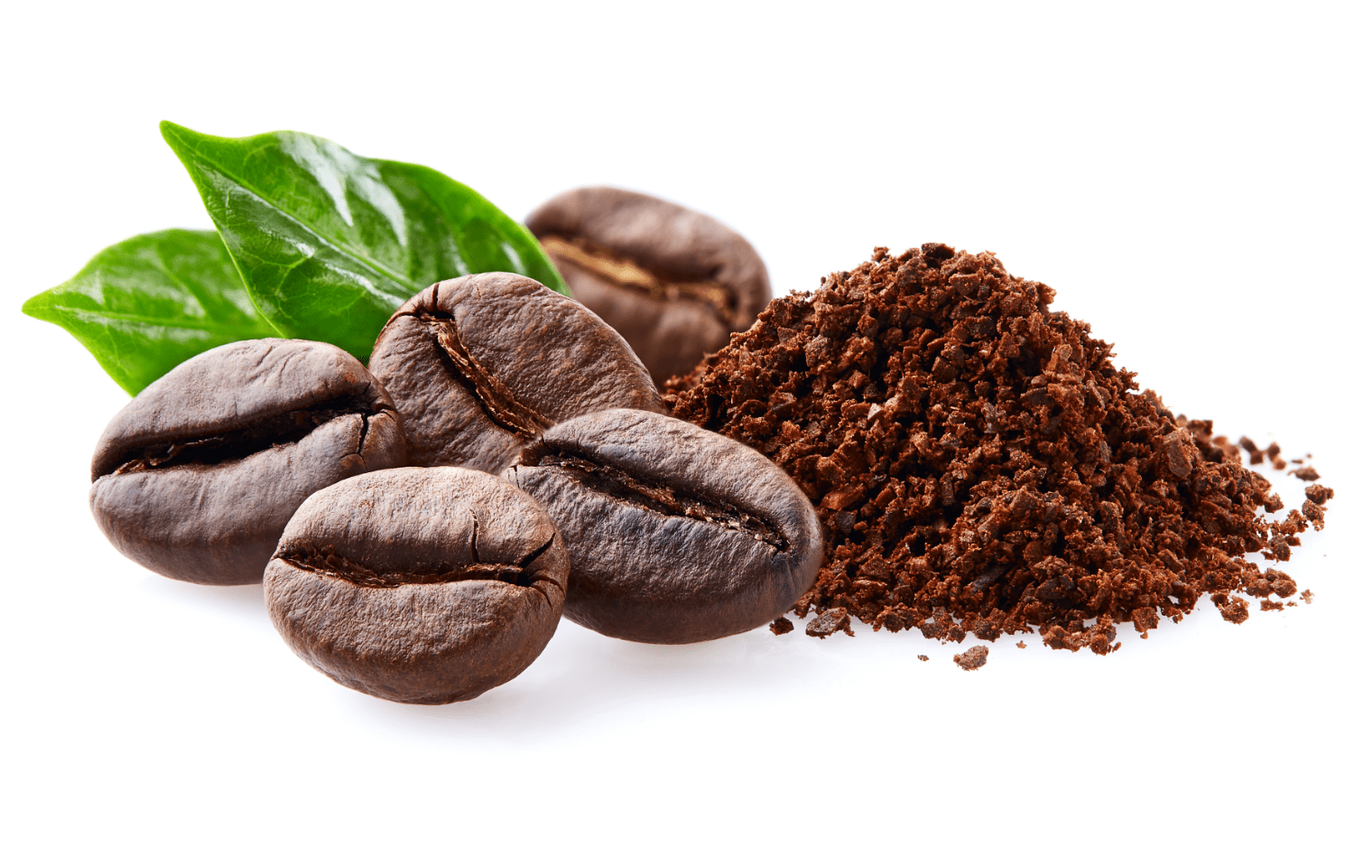 Kaffeebohnen zur Veranschaulichung der Gewinnung von S-Café Garn